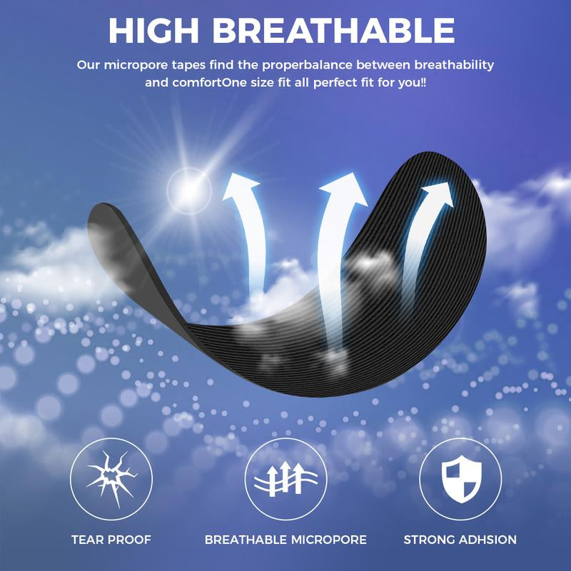 SISSTY Mouth Tape for Sleeping, One Month Supply, Mouth Tape, Black, Gentle, Adhesion & 35 Strips, Sports Accessories, anti Snoring Sticker Snoring Relief Sticker